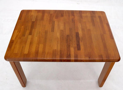 Midcentury Danish Modern Solid Teak Side End Table Stand