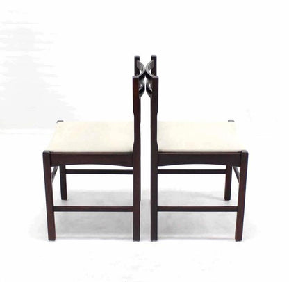 Six Mid Century Danish Modern Rosewood Dining Chairs New Upholstery