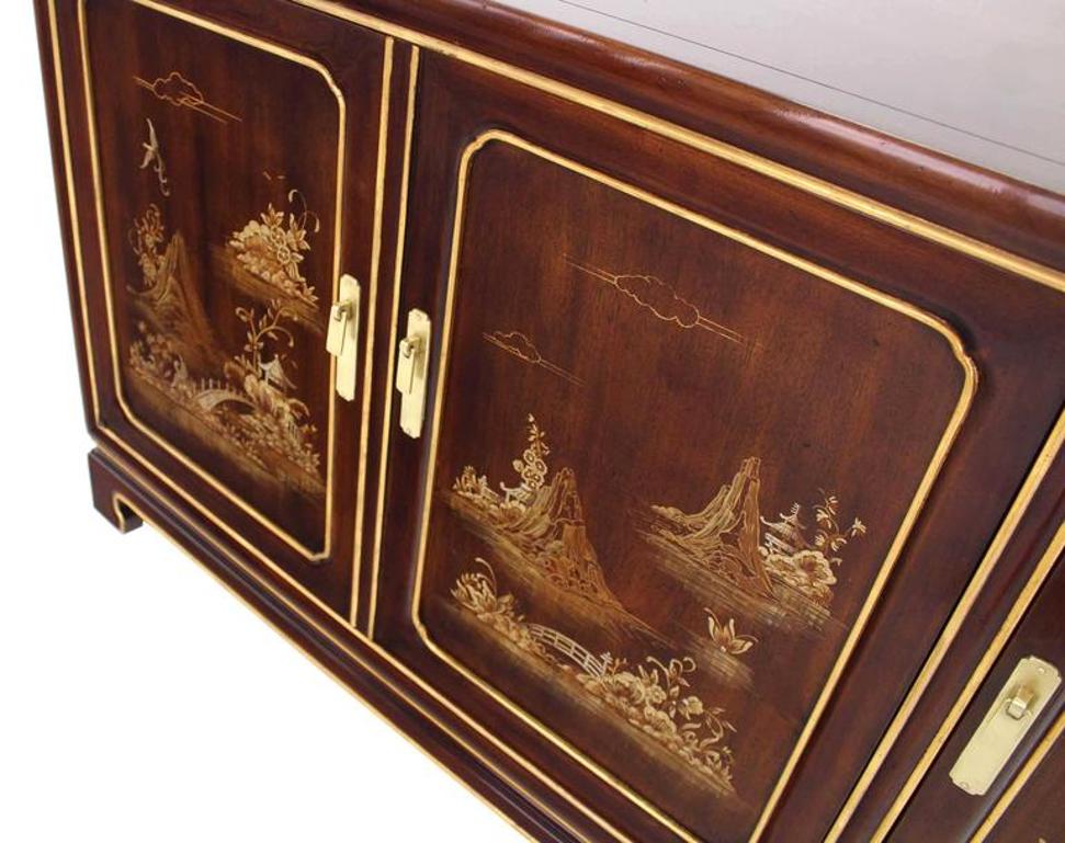 John Widdicomb Oriental Three Doors Credenza or Dresser