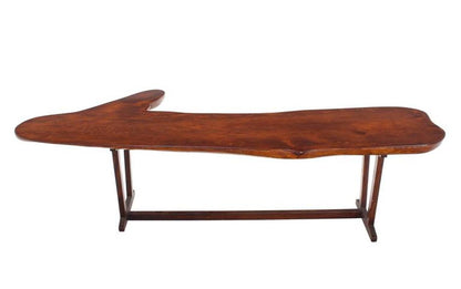 Organic Solid Top Coffee Table or Bench Live Edge