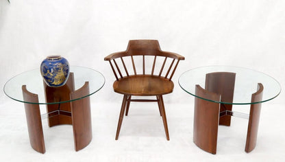 Pair of Vladimir Kagan Radius Round End Side Tables