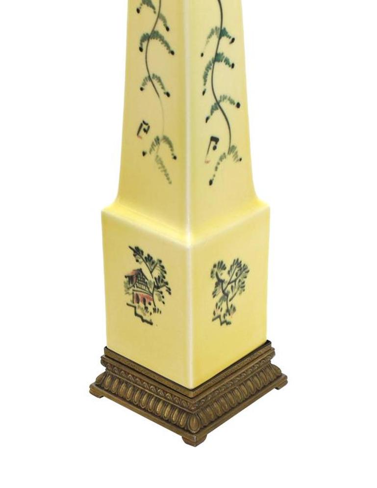 Obelisk Shape Ceramic Table Lamp