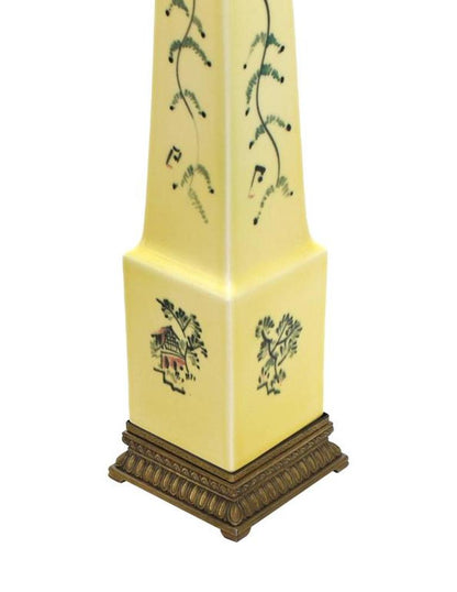 Obelisk Shape Ceramic Table Lamp