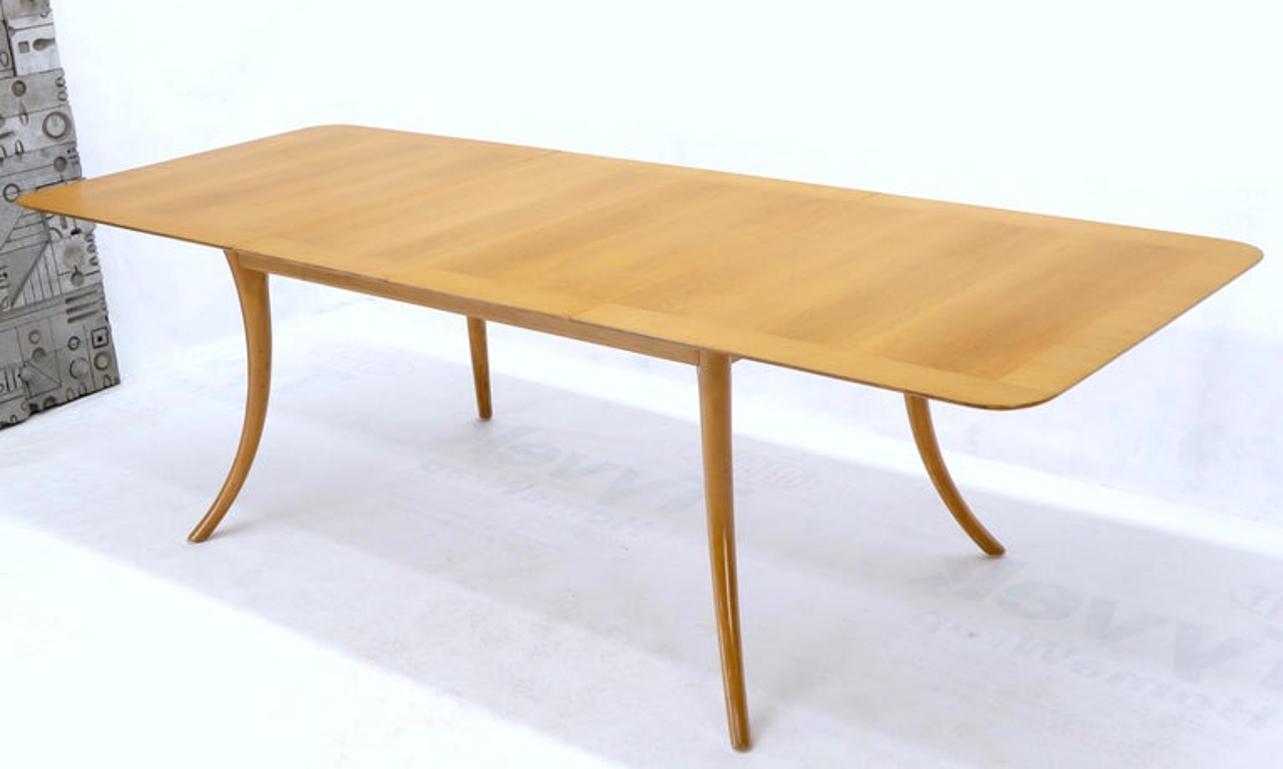 Gibbings for Widdicomb Klismos Style Dining Table with Two Extension Boards