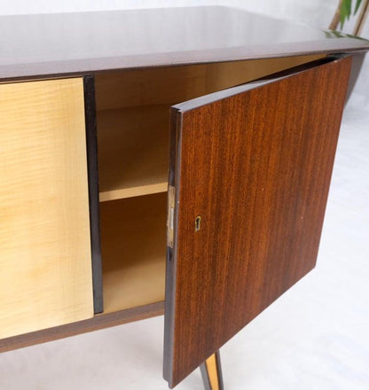 German Art Deco Mid-Century Modern High Gloss 3 Door Petit Credenza Chest Mint!