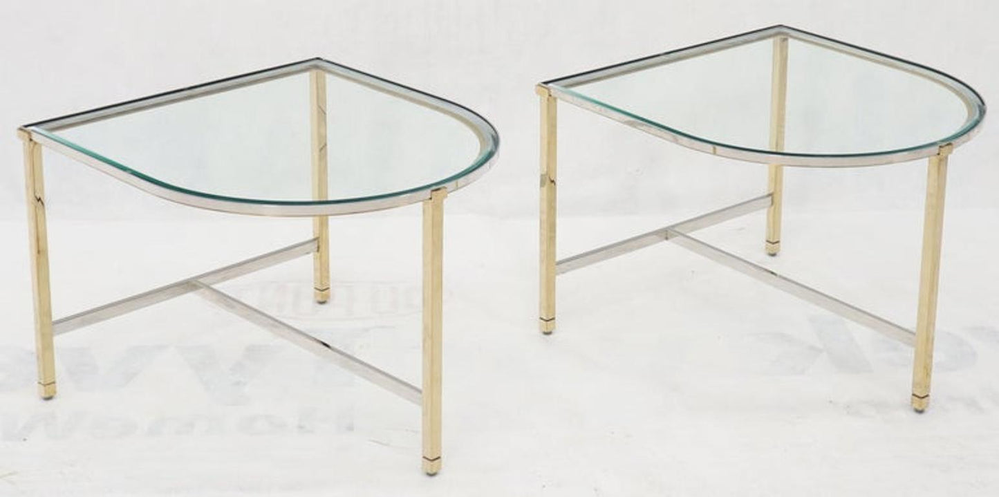 Racetrack Oval Shape Two Pieces Coffee Table