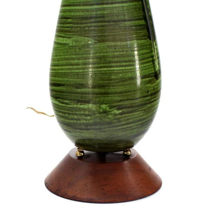 Art Pottery Tall Vase Shape Table Lamp