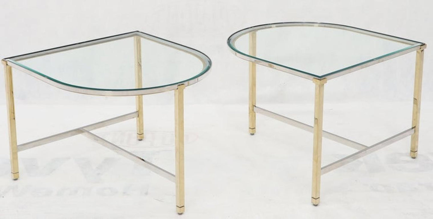 Racetrack Oval Shape Two Pieces Coffee Table