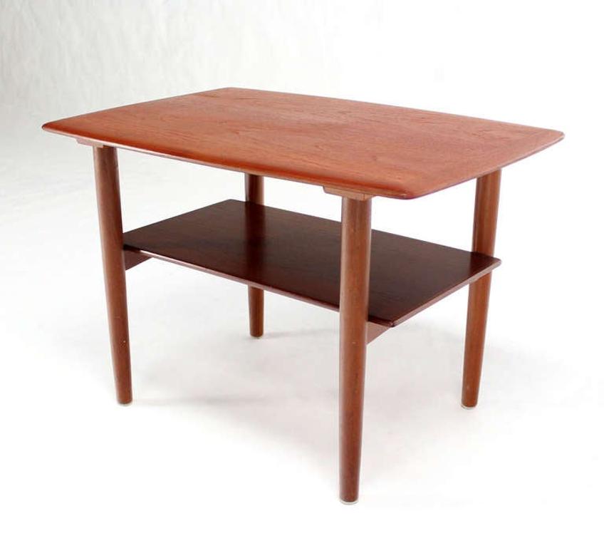 Pair of Mid-Century Danish Modern Teak End Tables by Povl Dinesen