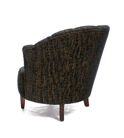 Barrel Scallop Back Ribbed Back Upholstery Wing Chairs NEW UPHOLSTERY