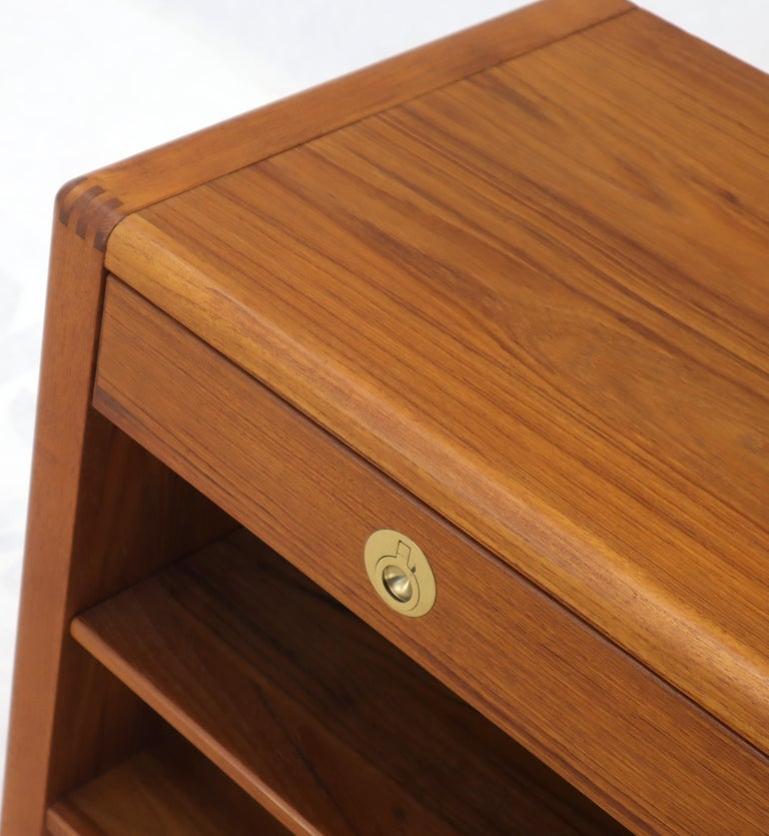 Danish Mid-Century Modern Teak One-Drawer End Table Stand