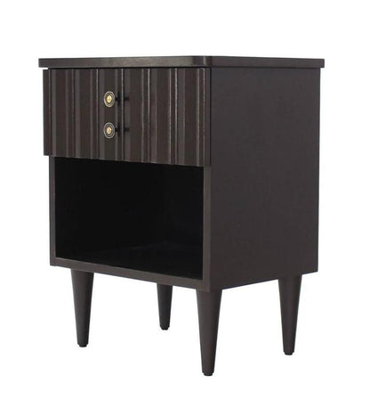 Pair of Ebonized Mid Century Modern Ebonized End Side Tables