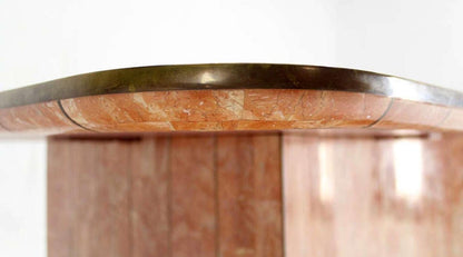 Maitland Smith Tessellated Stone Brass Mid Century Modern Rectangle Coffee Table