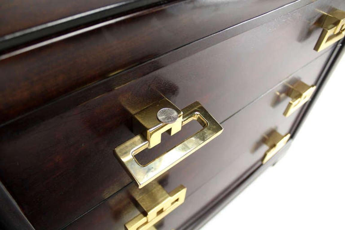 Kittinger Modern Heavy Bachelor Chest with Solid Brass Pulls