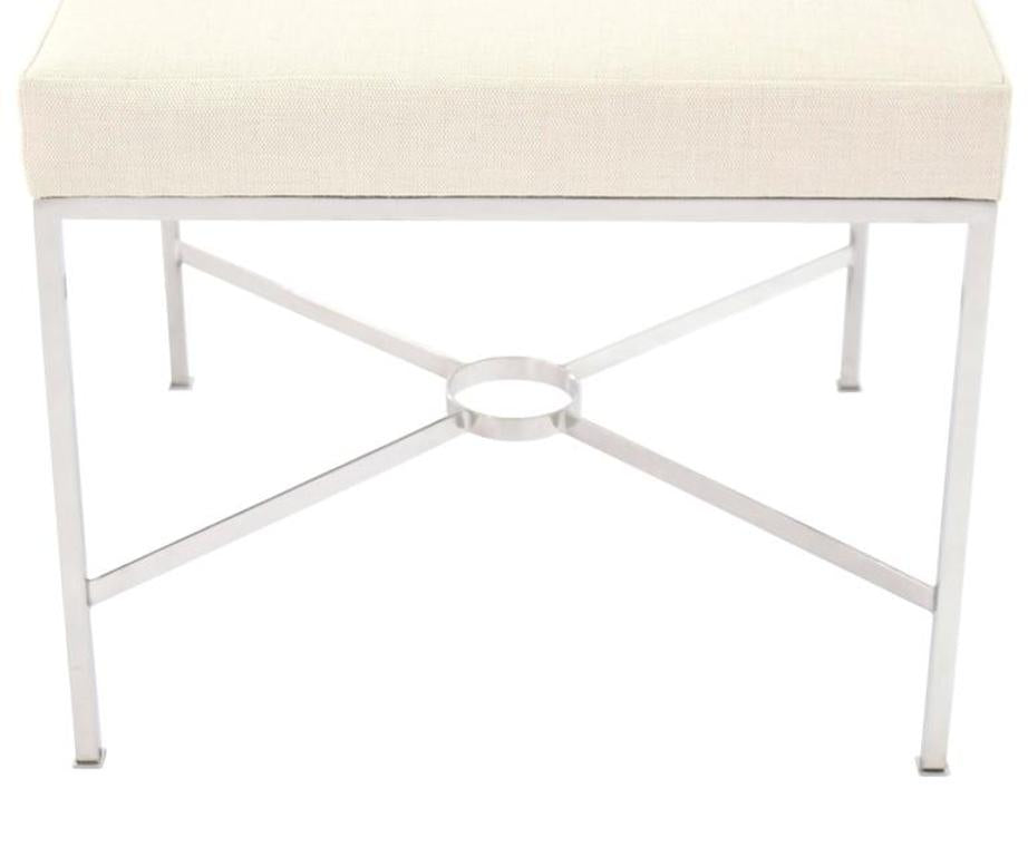 Square Chrome X Base Bench