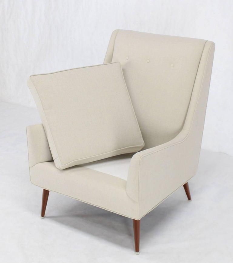 New Upholstery High Dowel Legs McCobb Lounge Chair