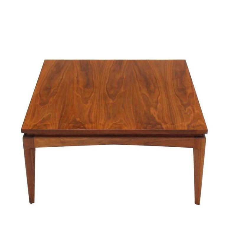 Nice Solid Design Square Walnut Coffee Table