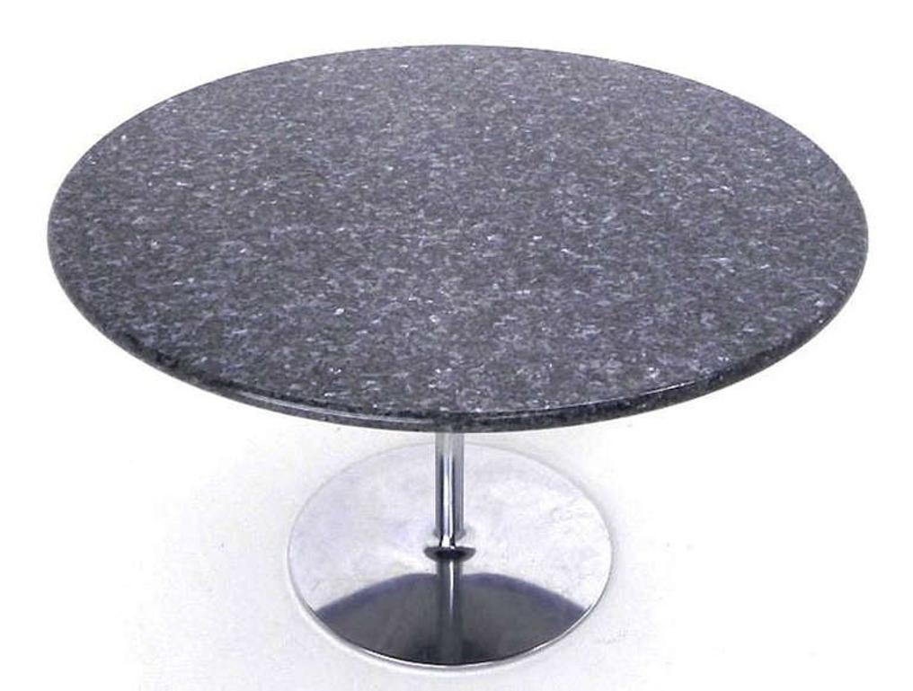 Mid Century Modern Round Iridescent Granite Tulip Base Dining Center Table MINT!