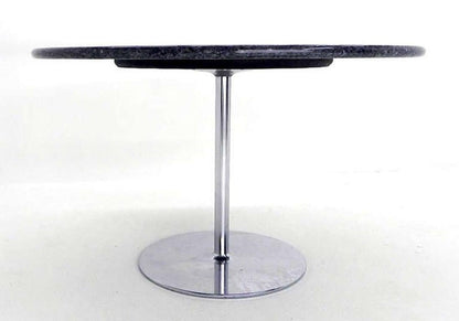 Mid Century Modern Round Iridescent Granite Tulip Base Dining Center Table MINT!