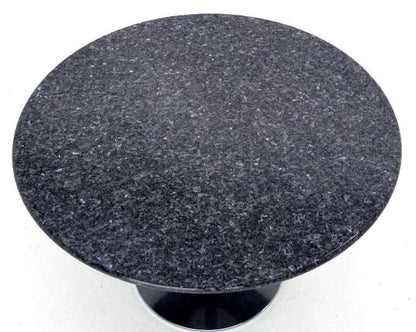 Mid Century Modern Round Iridescent Granite Tulip Base Dining Center Table MINT!