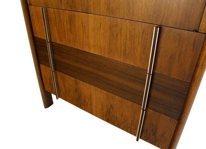 John Widdicomb Mid Century Modern Walnut Gentlemen's High Chest Dresser MINT!