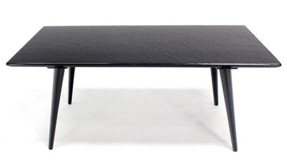 Paul McCobb Mid-Century Modern Black lacquer Slate Like Top Coffee Table MINT!