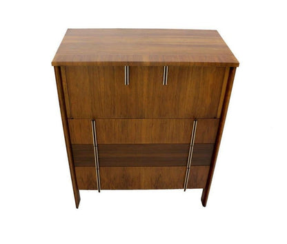 John Widdicomb Mid Century Modern Walnut Gentlemen's High Chest Dresser MINT!